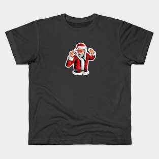 Vintage Santa Claus Retro Design Christmas Beer Funny Gift Idea Kids T-Shirt